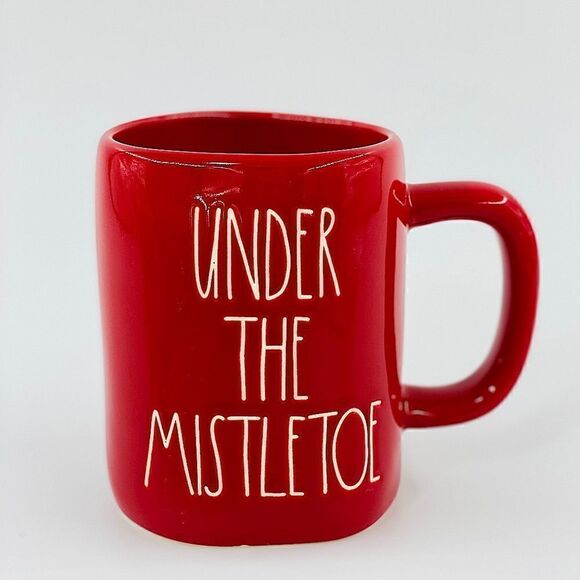 Rae Dunn Red Under the Mistletoe Mug - Picture 2 of 10